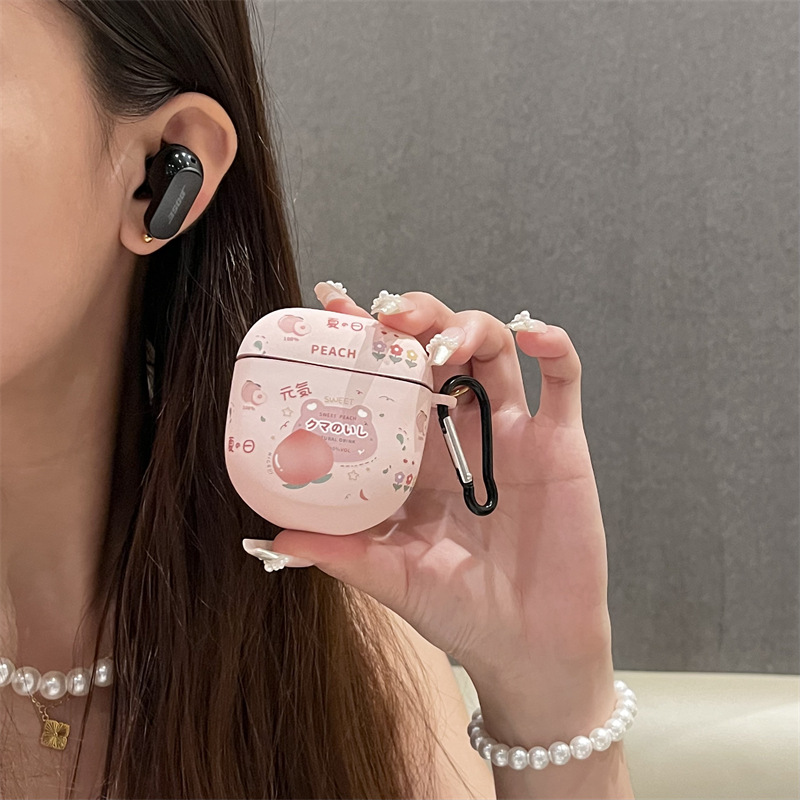 Bose Headphone Qc Ultra - Bose QC ultra Shark 2/3/4世代Bluetoothイヤホン保護ケース、漫画風シリコンシェル、可愛いペンダント付き