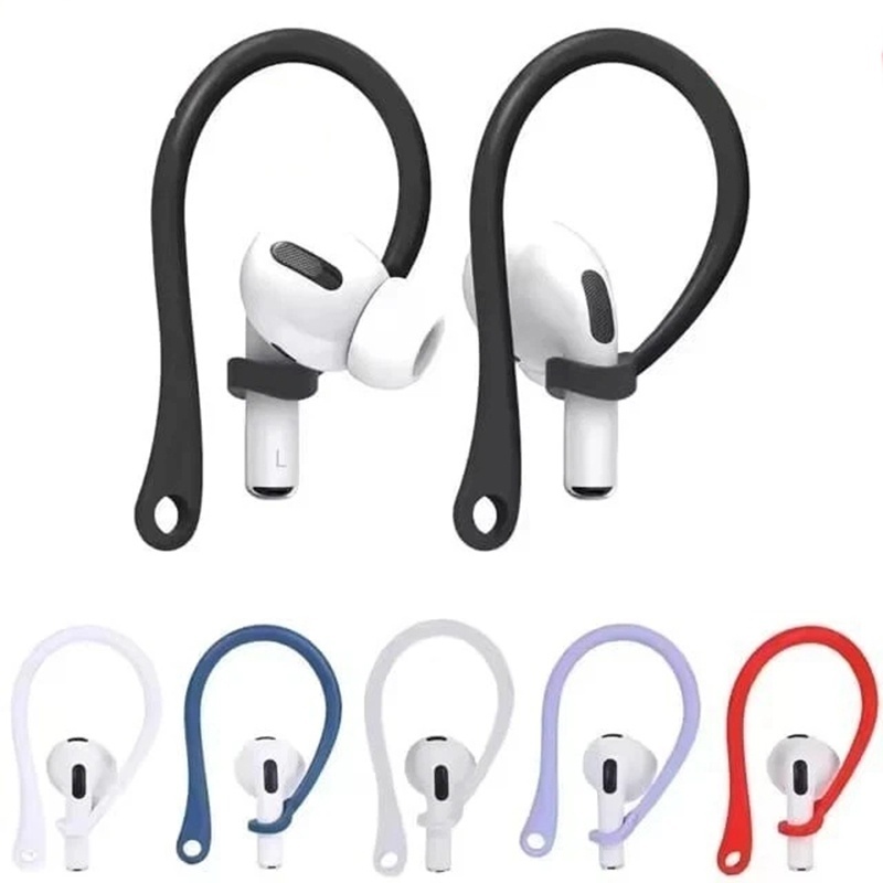 Sports Earphone Hook - Apple AirPods 4/3/2/1用紛失防止イヤーフック1組、AirPods Pro用シリコン製スポーツ落下防止イヤーフック、ワイヤレスイヤホンフック