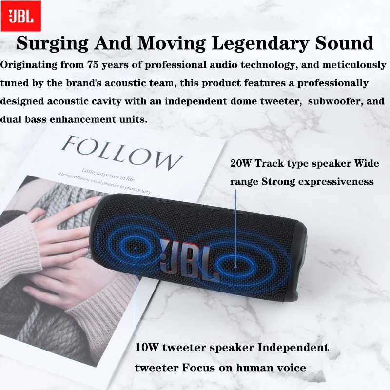JBL Flip 6 IP67防水ワイヤレスサブウーファー、 - Jbl Speaker Flip 6 のレビューと価格