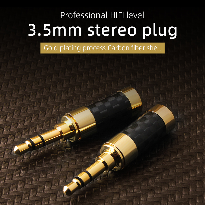 3.5ミリメートルプラグ3極ステレオ男性ジャック金メッキ純銅 - Cable Extension 3.5 のレビューと価格